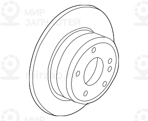 Тормозной диск с обдувом П
 BMW 34212284904