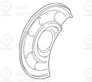 Защитный кожух П
 BMW 34216750386