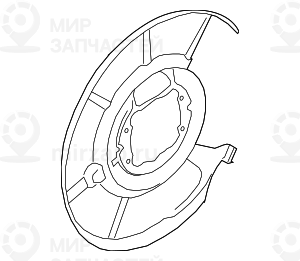 Защитный кожух Л
 BMW 34216754629