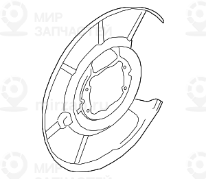 Защитный кожух П
 BMW 34216764900