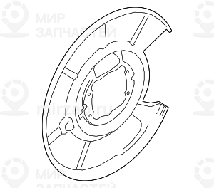 Защитный кожух Л
 BMW 34216778251