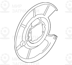 Защитный кожух П
 BMW 34216778254