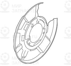 Защитный кожух П
 BMW 34216787322