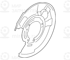 Защитный кожух Л
 BMW 34216792243