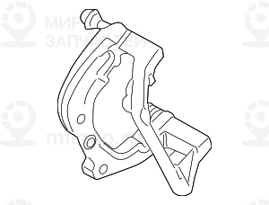 Направляющая тормозных колодок Л
 BMW 34216793053