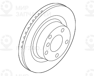 Тормозной диск вентилируемый 300X20
 BMW 34216855005