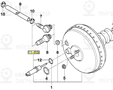 Ремонтный комплект датчика хода педали
 BMW 34331182594