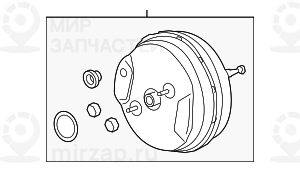 Reparatursatz Bremskraftverstдrker
 BMW 34336874524
