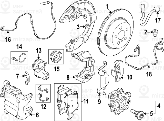 Raddrehzahlsensor Hinten
 BMW 34526784598
