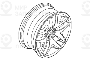дисковое колесо легкосплавное 8JX17     ET:46
 BMW 36103451879