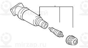 Ремкомплект Резьбового Вентиля Rdci
 BMW 36106879168