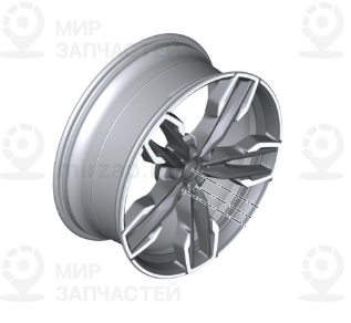 Scheibenrad Leichtmetall Titanium Matt
 BMW 36108053456