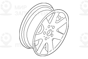 дисковое колесо легкосплавное 7JX16     ET:47
 BMW 36111094498