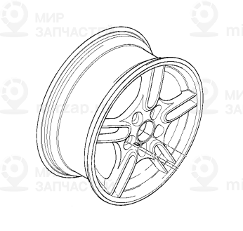 дисковое колесо легкосплавное 8JX17     ET:20
 BMW 36112228995