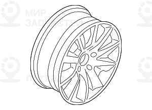 Колесный диск легкоспл.дов.до блеска
 BMW 36112284451