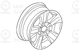 дисковое колесо легкосплавное 8JX18     ET:46
 BMW 36113401201