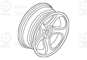 дисковое колесо легкосплавное 81/2JX18  ET:48
 BMW 36116752027