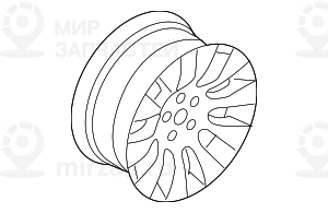 дисковое колесо легкосплавное 8JX18     ET:24
 BMW 36116753237