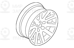 дисковое колесо легкосплавное 9JX19     ET:24
 BMW 36116753241