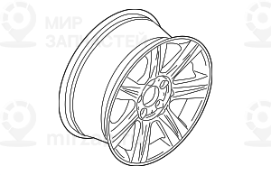 дисковое колесо легкосплавное 8JX17     ET:47
 BMW 36116755857