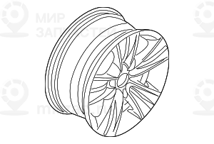 дисковое колесо легкосплавное 8JX18     ET:40
 BMW 36116757355