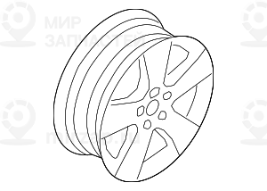 дисковое колесо легкосплавное 81/2JX18 ET:46
 BMW 36116770200