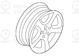 дисковое колесо легкосплавное 81/2JX18 ET:46
 BMW 36116772243