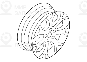 дисковое колесо легкосплавное 10JX19    ET:53
 BMW 36116774397