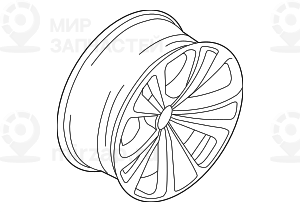 дисковое колесо легкосплавное 8JX18    ET:30
 BMW 36116775403