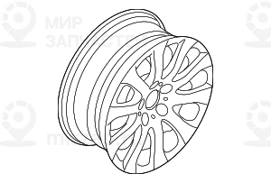 дисковое колесо легкосплавное 8JX17     ET:34
 BMW 36116775597