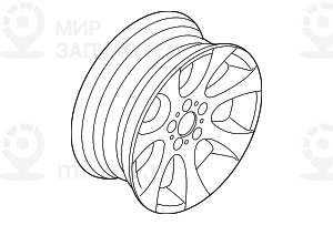 дисковое колесо легкосплавное 8JX18     ET:34
 BMW 36116775601