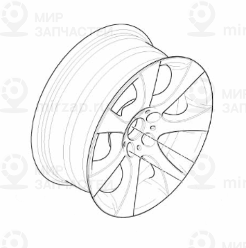 дисковое колесо легкосплавное 9JX18     ET:55
 BMW 36116775794