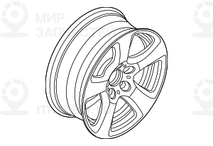 дисковое колесо легкосплавное 71/2JX17  ET:20
 BMW 36116777346