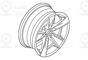 дисковое колесо легкосплавное 71/2JX17  ET:20
 BMW 36116777347