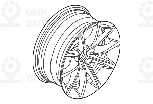 дисковое колесо легкосплавное 8JX18     ET:20
 BMW 36116777349