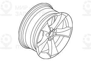 дисковое колесо легкосплавное 10JX20    ET:40
 BMW 36116778588