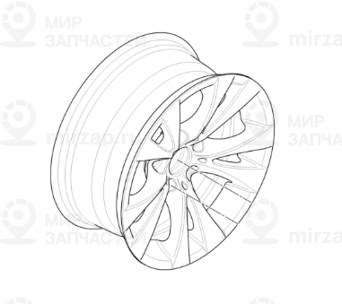 дисковое колесо легкосплавное 8JX17     ET:43
 BMW 36116783283