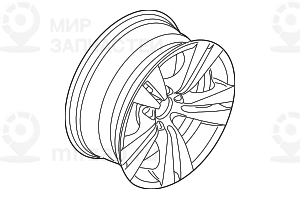 дисковое колесо легкосплавное 8JX17     ET:20
 BMW 36116783284