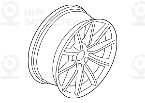дисковое колесо легкосплавное 8JX19     ET:29
 BMW 36116785256