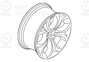 Колесный диск легкоспл.дов.до блеска
 BMW 36116788010