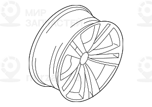 дисковое колесо легкосплавное 81/2JX20  ET:25
 BMW 36116788705