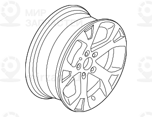 дисковое колесо легкосплавное 71/2JX17  ET:34
 BMW 36116789140