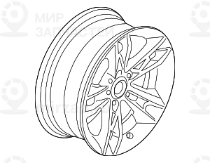дисковое колесо легкосплавное 71/2JX17  ET:34
 BMW 36116789142
