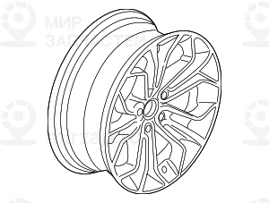 дисковое колесо легкосплавное 8JX18     ET:30
 BMW 36116789147