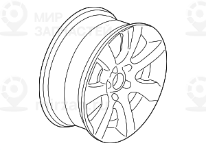 дисковое колесо легкосплавное 8JX18     ET:30
 BMW 36116790176