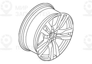 дисковое колесо легкосплавное 10JX20     ET40
 BMW 36116790605
