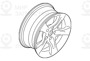 дисковое колесо легкосплавное 8JX17     ET:34
 BMW 36116791479