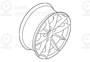 дисковое колесо легкосплавное 7JX16     ET:31
 BMW 36116793675