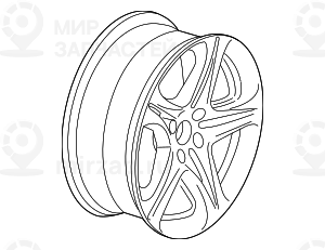 Колесный диск легкоспл.дов.до блеска 8,5JX19   ET:33
 BMW 36116794692