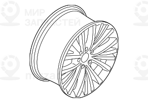 Колесный диск легкоспл.дов.до блеска
 BMW 36116853954